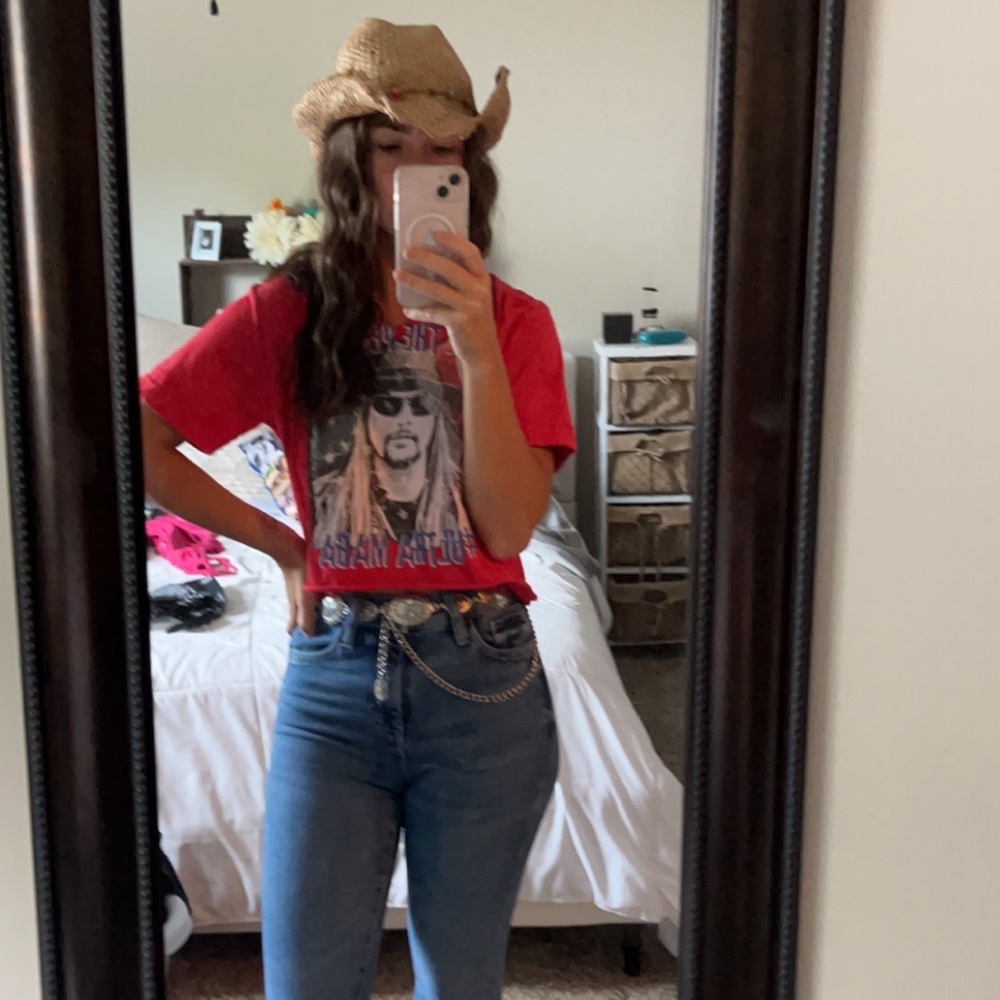 Kid rock graphic crop top